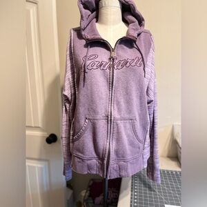 Upcycled zip up Carhartt Hoodie